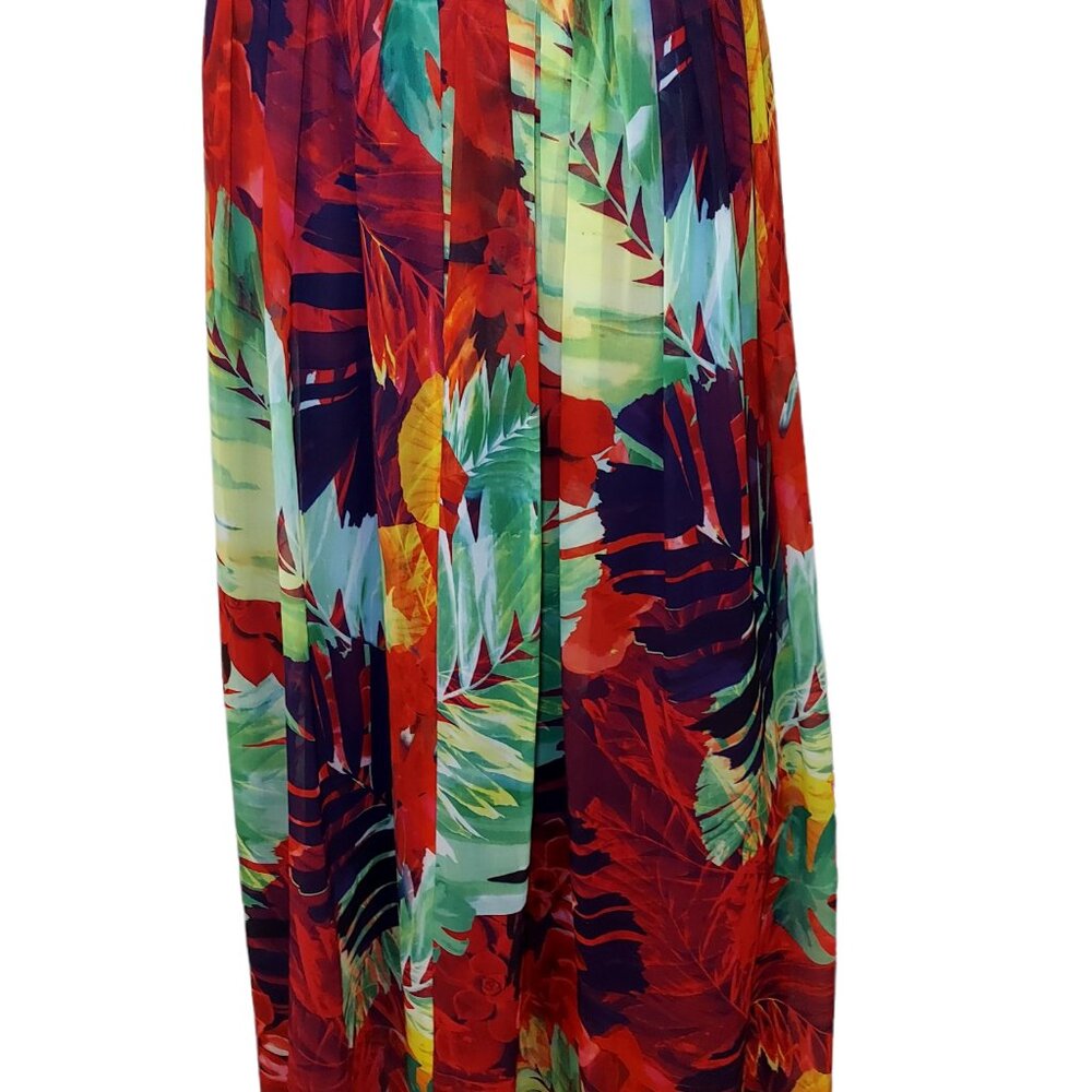 Vince Camuto long skirt, tropical print